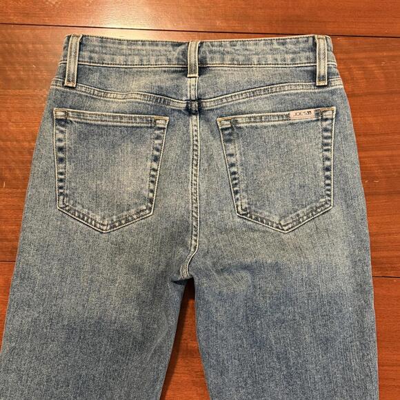 Joe's Jeans High Rise Skinny Ankle Siyeh Blue Distressed Hem Stretch Jeans 26 - Picture 5 of 14